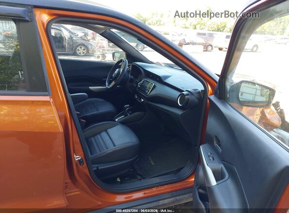 3N1CP5DV3LL493100 2020 NISSAN KICKS Orange Widok wnętrza z przodu