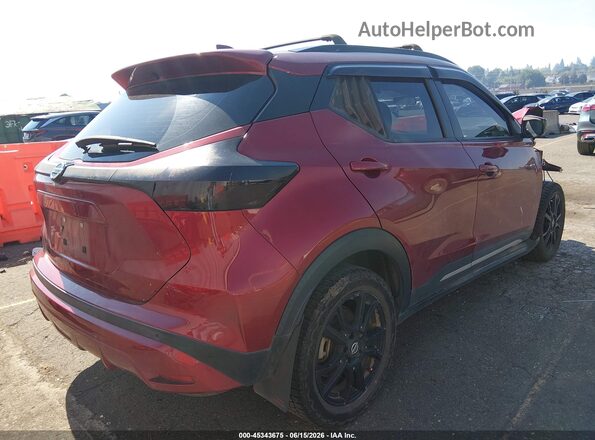 3N1CP5DV3ML529109 2021 NISSAN KICKS Red Задня права чверть