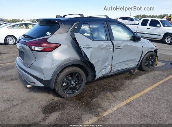 3N1CP5DV3NL522355 2022 NISSAN KICKS Gray Задня права чверть