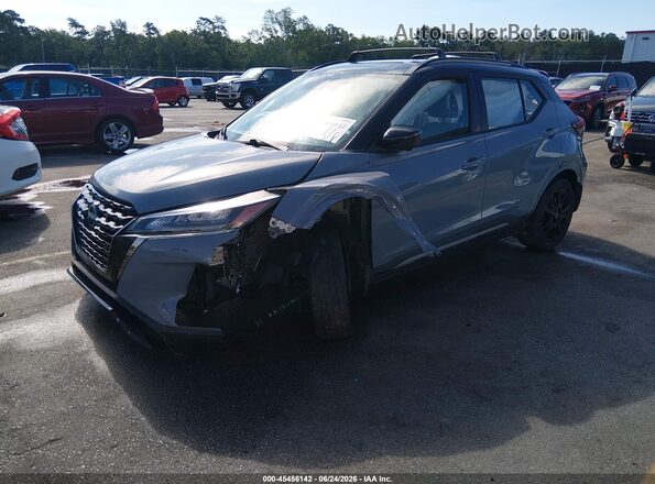 3N1CP5DV3NL522355 2022 NISSAN KICKS Gray Передня ліва чверть