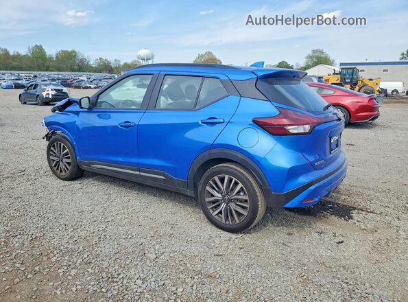 3N1CP5DV3RL521891 2024 NISSAN KICKS Blue Trasero izquierdo