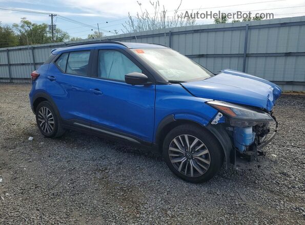 3N1CP5DV3RL521891 2024 NISSAN KICKS Blue Delantero derecho