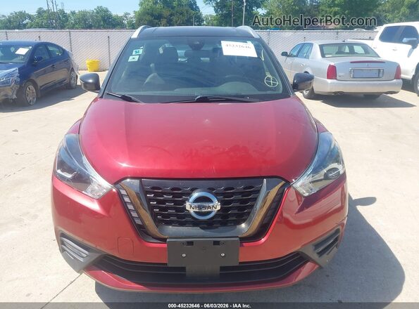 3N1CP5DV4LL486527 2020 NISSAN KICKS Red ხელსაწყოთა პანელის ხედი