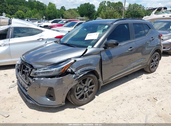 3N1CP5DV4ML547635 2021 NISSAN KICKS Gray Front left
