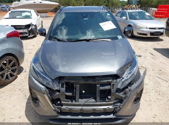 3N1CP5DV4ML547635 2021 NISSAN KICKS Gray Instrument cluster view