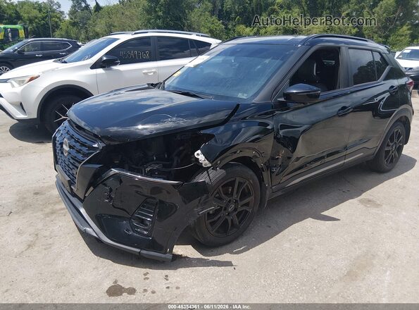 3N1CP5DV4PL538874 2023 NISSAN KICKS Black წინა მარცხენა ხედი სამი მეოთხედიდან