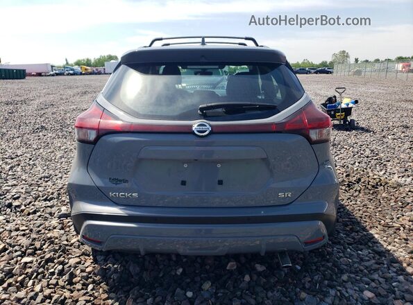3N1CP5DV5ML560393 2021 NISSAN KICKS Gray Вид ззаду