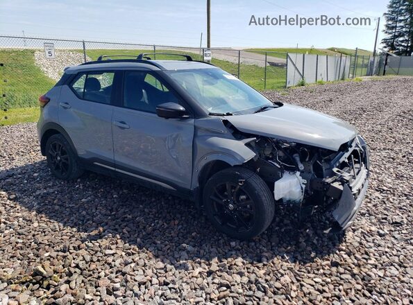3N1CP5DV5ML560393 2021 NISSAN KICKS Gray Передня права чверть