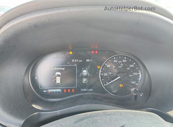 3N1CP5DV5RL540068 2024 NISSAN KICKS White Widok zestawu wskaźników