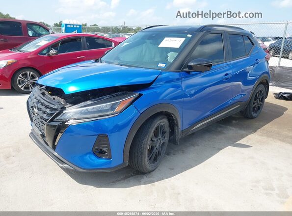 3N1CP5DV5RL546064 2024 NISSAN KICKS Blue Передня ліва чверть