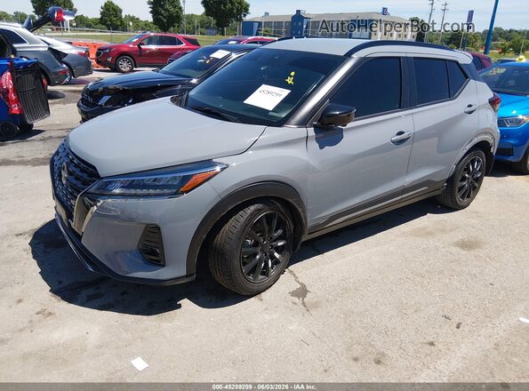3N1CP5DV5RL576374 2024 NISSAN KICKS Gray Przód lewy