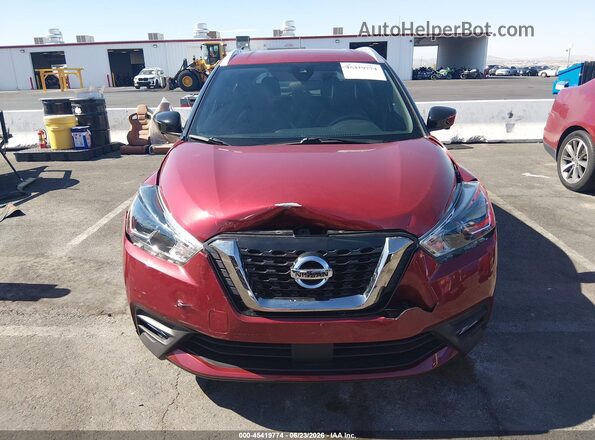 3N1CP5DV6LL579095 2020 NISSAN KICKS Red Սարքավորումների վահանակի տեսք