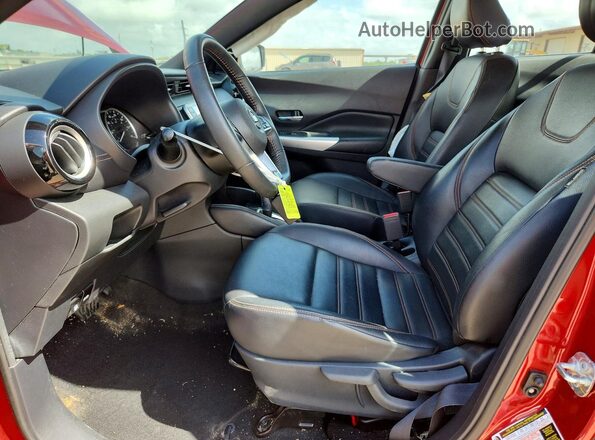 3N1CP5DV8LL491648 2020 NISSAN KICKS Red Front interior view