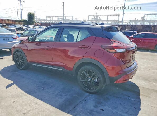 3N1CP5DV8ML560601 2021 NISSAN KICKS Red Trasero izquierdo