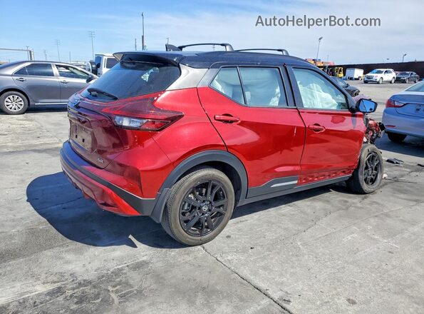 3N1CP5DV8ML560601 2021 NISSAN KICKS Red Trasero derecho