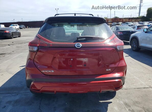 3N1CP5DV8ML560601 2021 NISSAN KICKS Red Vista trasera