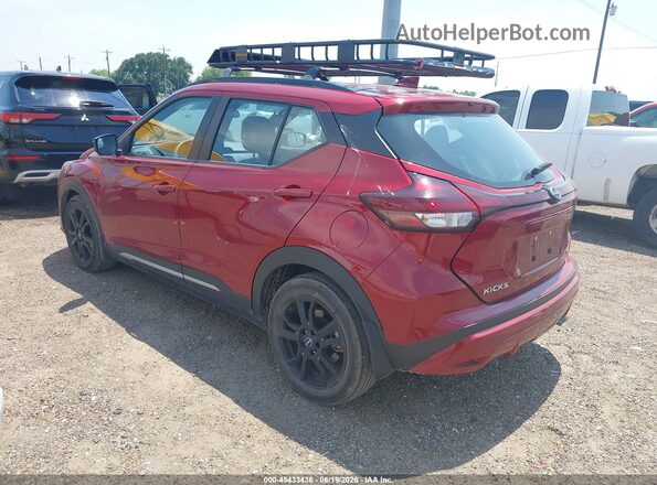 3N1CP5DV8PL566063 2023 NISSAN KICKS Red Trasero izquierdo
