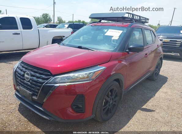 3N1CP5DV8PL566063 2023 NISSAN KICKS Red Vista tres cuartos delantera izquierda