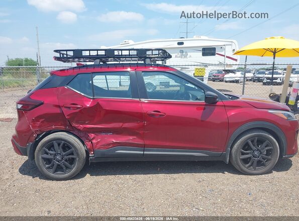 3N1CP5DV8PL566063 2023 NISSAN KICKS Red Vista interior trasera