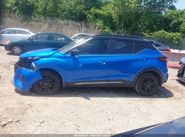 3N1CP5DV9PL470989 2023 NISSAN KICKS Blue სალონის 360-გრადუსიანი ხედი