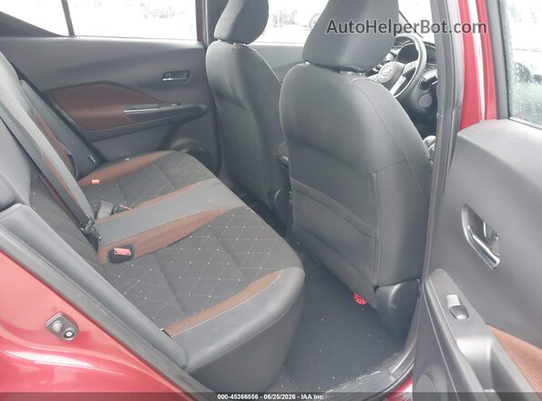 3N1CP5DVXLL516226 2020 NISSAN KICKS Burgundy Vista de la etiqueta del VIN