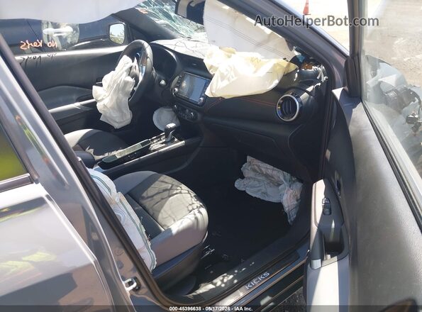 3N1CP5DVXML510170 2021 NISSAN KICKS Gray Вид салону спереду