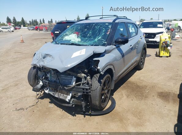 3N1CP5DVXML510170 2021 NISSAN KICKS Gray Передня ліва чверть