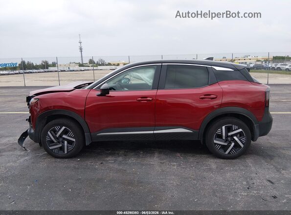 3N8AP6CA1SL426460 2025 NISSAN KICKS Красный Панорамный вид салона 360°