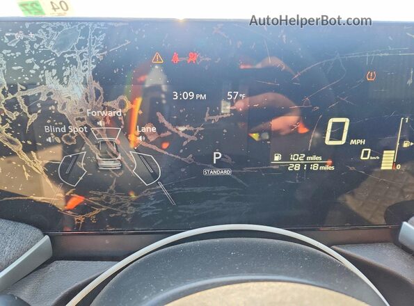 3N8AP6CA3SL357416 2025 NISSAN KICKS Black Instrument cluster view