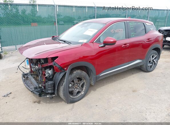 3N8AP6CA4SL300786 2025 NISSAN KICKS Red Առջևի ձախ երեք քառորդ տեսարան