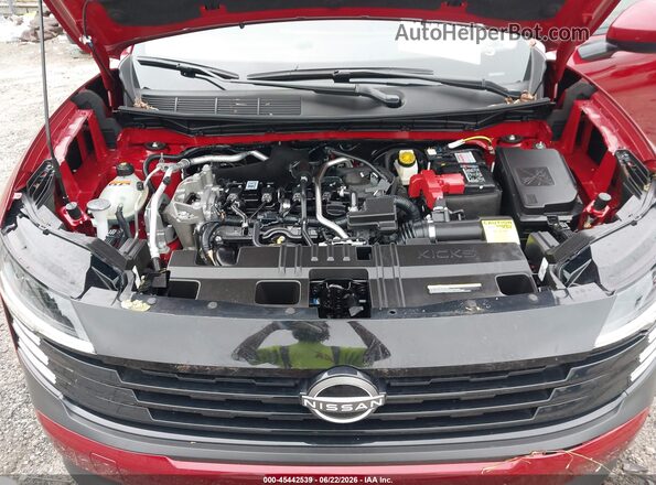 3N8AP6CA7SL393352 2025 NISSAN KICKS Red Vista trasera