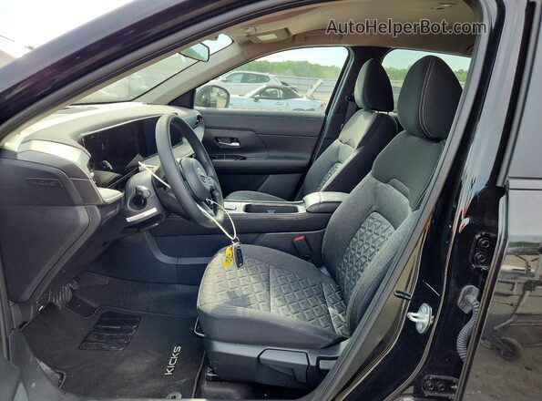 3N8AP6CB1SL365278 2025 NISSAN KICKS Black წინა სალონის ხედი