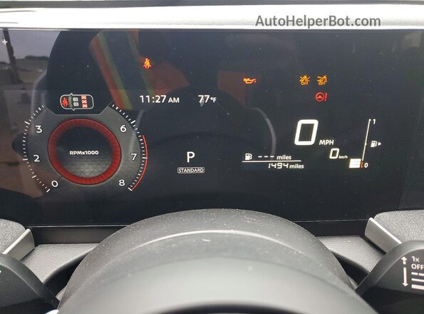 3N8AP6CB1TL362155 2026 NISSAN KICKS Белый Вид щитка приборов