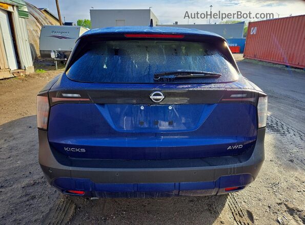 3N8AP6CB6TL301870 2026 NISSAN KICKS Blue Вид ззаду
