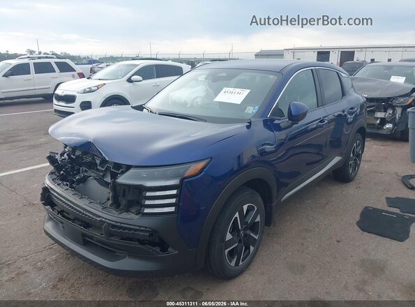 3N8AP6CB7SL331958 2025 NISSAN KICKS Blue წინა მარცხენა ხედი სამი მეოთხედიდან