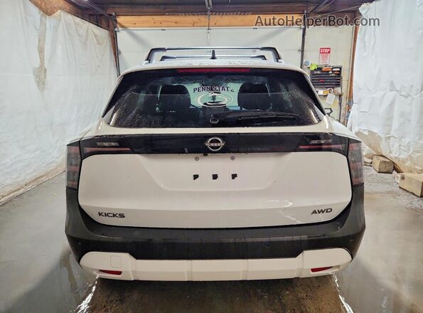 3N8AP6CB7TL342282 2026 NISSAN KICKS White უკანა ხედი