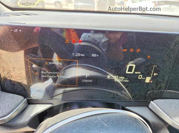 3N8AP6CBXSL303524 2025 NISSAN KICKS Black Instrument cluster view