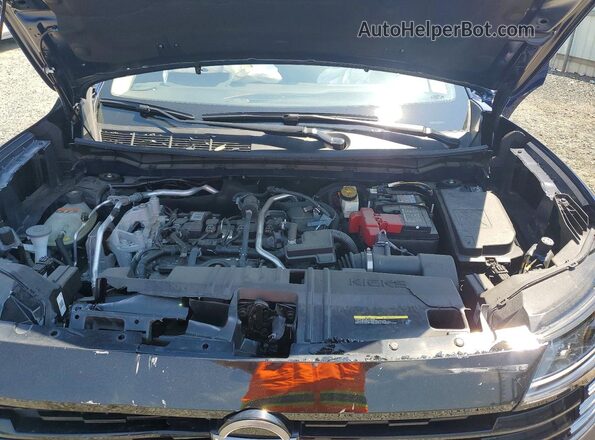 3N8AP6CBXSL326303 2025 NISSAN KICKS Blue ძრავის განყოფილების ხედი