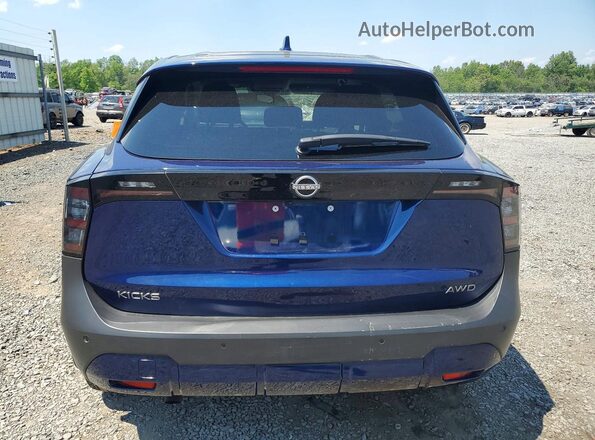3N8AP6CBXSL326303 2025 NISSAN KICKS Blue უკანა ხედი