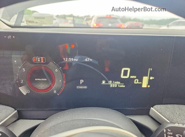 3N8AP6CE6TL350447 2026 NISSAN KICKS Black Вид щитка приладів