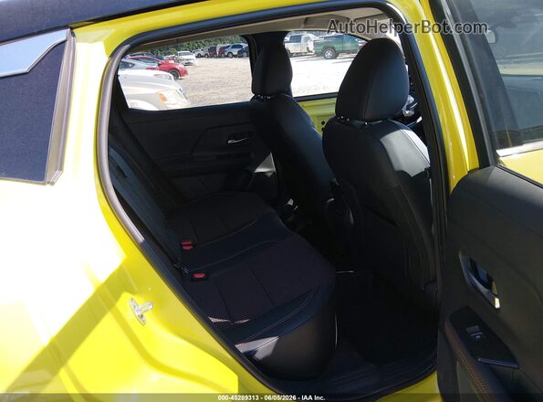 3N8AP6DA2SL314510 2025 NISSAN KICKS Yellow VIN კოდის სტიკერის ხედი