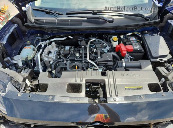 3N8AP6DA9SL442985 2025 NISSAN KICKS Blue Vista interior trasera