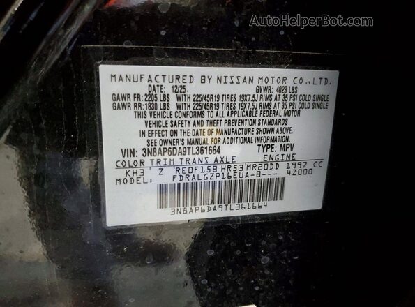 3N8AP6DA9TL361664 2026 NISSAN KICKS Black 