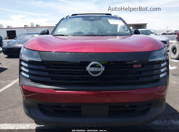 3N8AP6DAXSL407260 2025 NISSAN KICKS Red Dashboard view