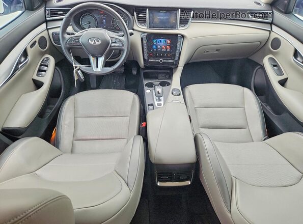 3PCAJ5BA0RF114292 2024 INFINITI QX50 White Вид панелі приладів