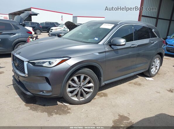 3PCAJ5BA4MF112408 2021 INFINITI QX50 Gray Vista tres cuartos delantera izquierda