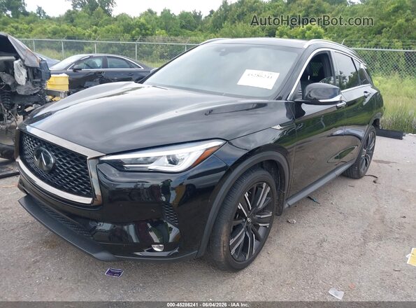 3PCAJ5BA4MF122985 2021 INFINITI QX50 Черный Передняя левая четверть
