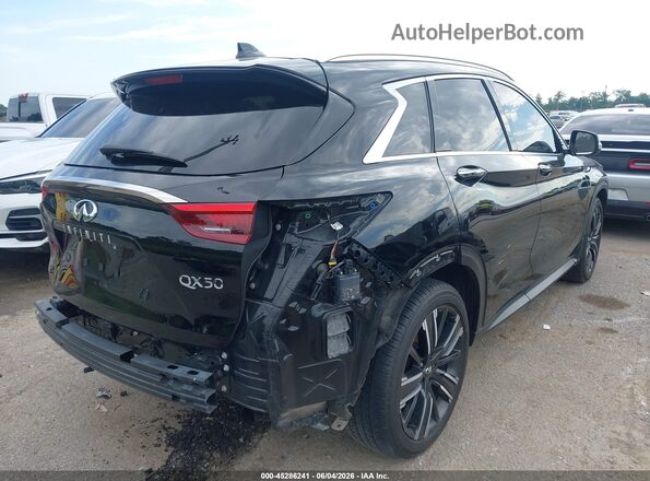 3PCAJ5BA4MF122985 2021 INFINITI QX50 Черный Задняя правая четверть