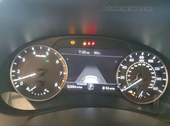 3PCAJ5BA4MF126566 2021 INFINITI QX50 Gray Вид щитка приладів