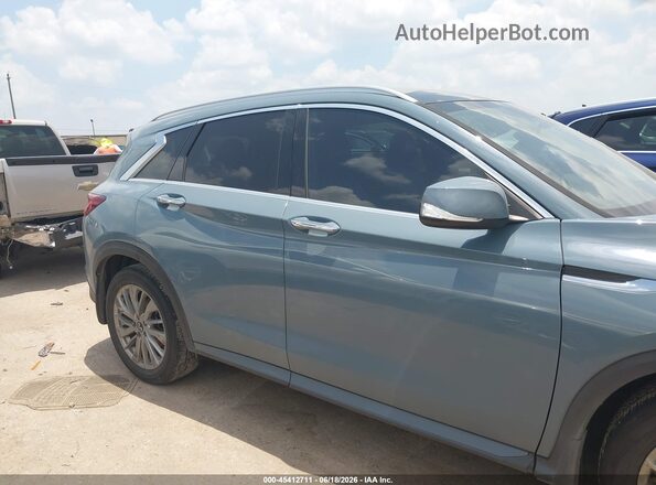 3PCAJ5BA4RF101917 2024 INFINITI QX50 Light Blue Вид задньої частини салону